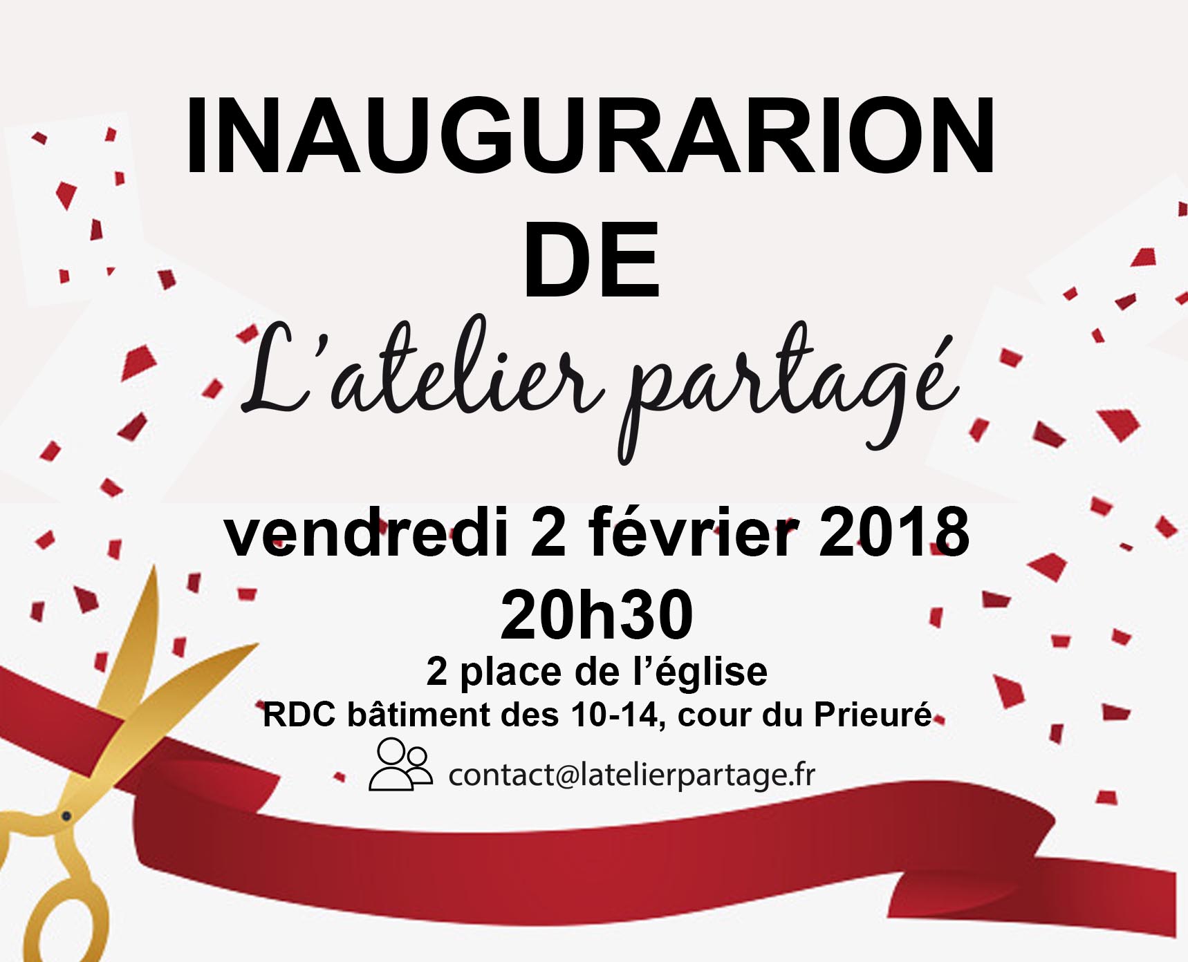 Inauguration le 2 février 20h30